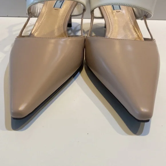 Prada Slingback Pump Heel - Nude - Picture 3 of 10